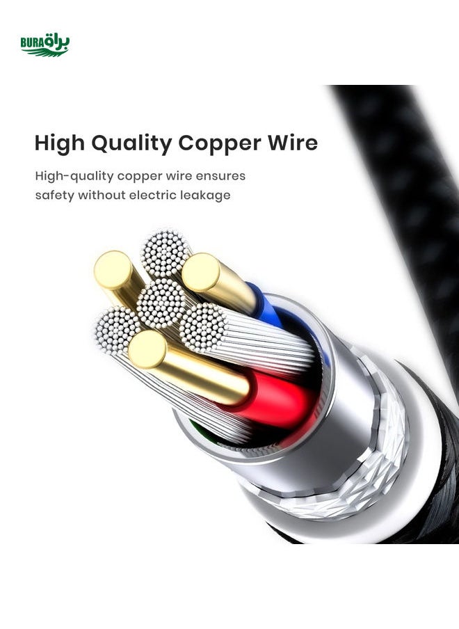 BURAQ - Topk Ad10 C To C 60w Pd Fast Charging & Data Transfer Cable,multi-functional Usb To Type-c Adapter Charging Cable For Mobile Phones - Image 1
