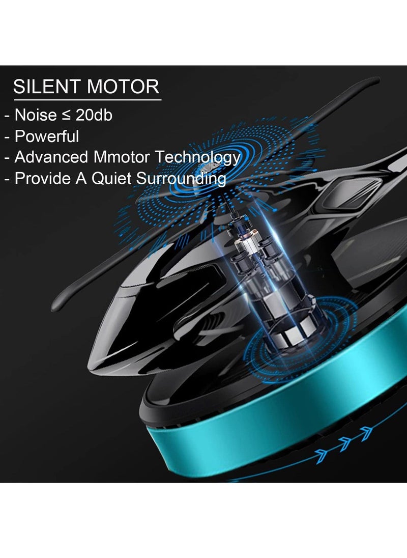JAJEEK Aluminum Alloy Solar-Powered Rotating Incense Helicopter Diffuser – Stylish, Eco-Friendly Air Freshener for Home, Car, Office, and Bedroom with Unique Design, Odor Elimination, and Energy Efficiency - Image 2