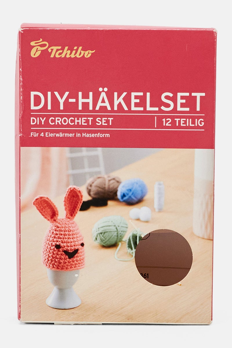 Tchibo DIY Crochet Kit Egg Cozy, Pink Combo - Image 1