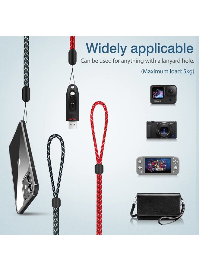 Hukado Adjustable Hand Wrist Straps Lanyard, [5 Pack] 9.5-inch Nylon Lanyard with Quick-Release for Phone/Camera/GoPro/PSP/Flashlight/Keychains/USB Flash Drives and More Device, Multi-Color - Image 5