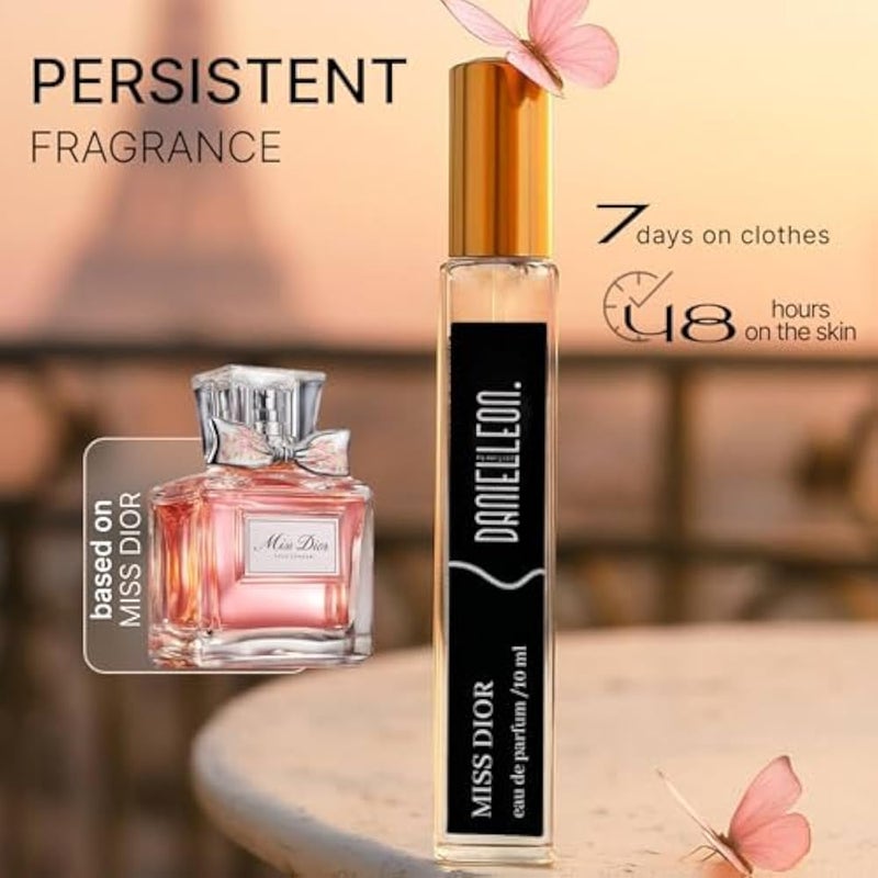 Daniel Leon, inspired perfume by MissDior, Elegant Floral Perfume for Women with Rose & Peony Notes tester, 10 ml - Image 5