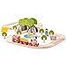 Bigjigs Rail Farm Animals Wooden Train Set 44 Piece Train Set Wooden Track Engine and Carriages Farm Toys for 3 Year Olds - Image 2