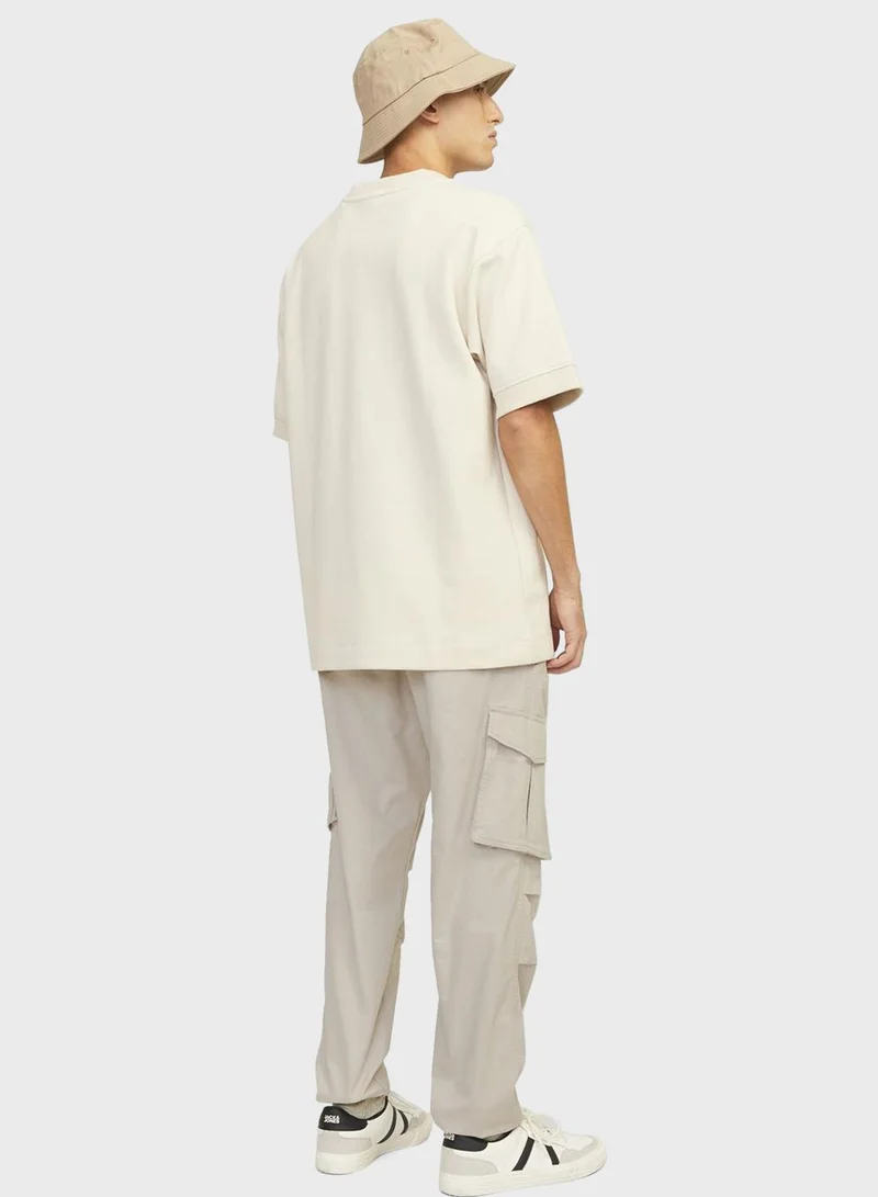 JACK & JONES Jpstkane Jjnoah Pocket Detail Drawstring Cargo Pants