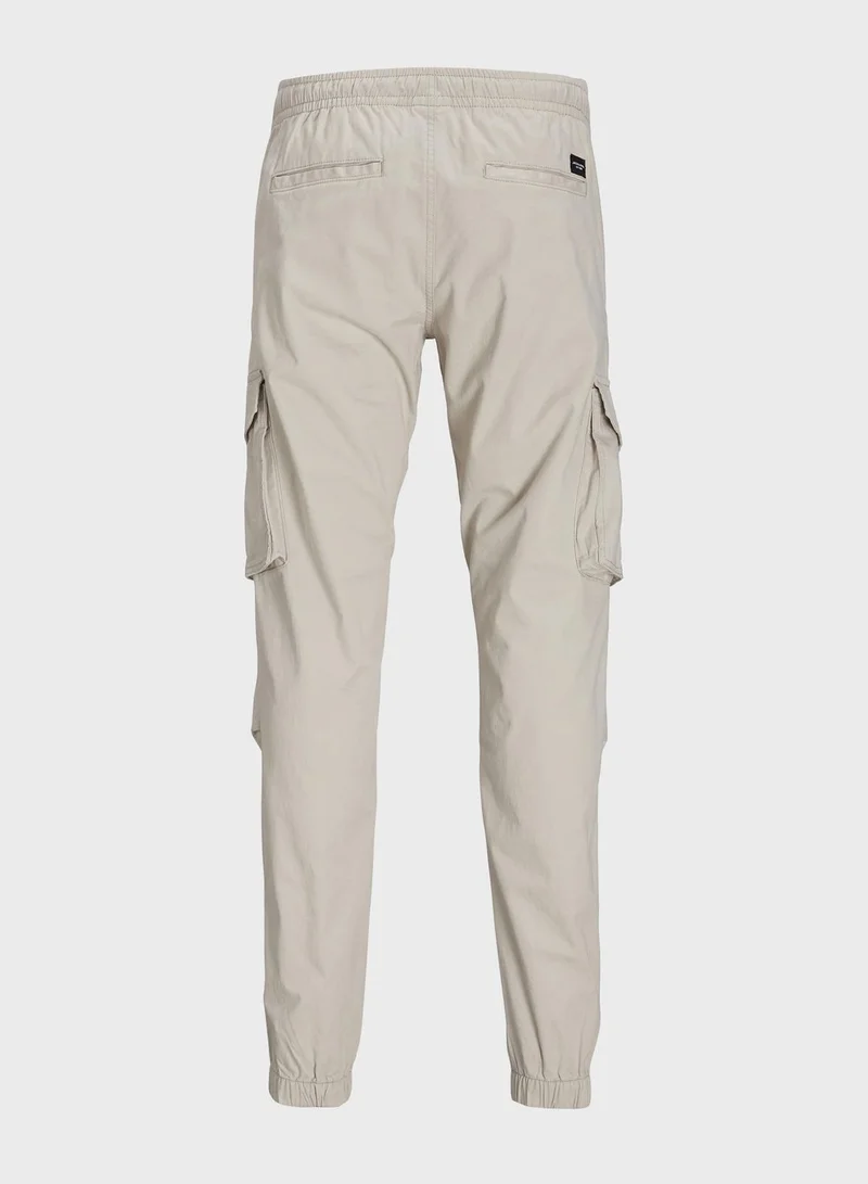 JACK & JONES Jpstkane Jjnoah Pocket Detail Drawstring Cargo Pants
