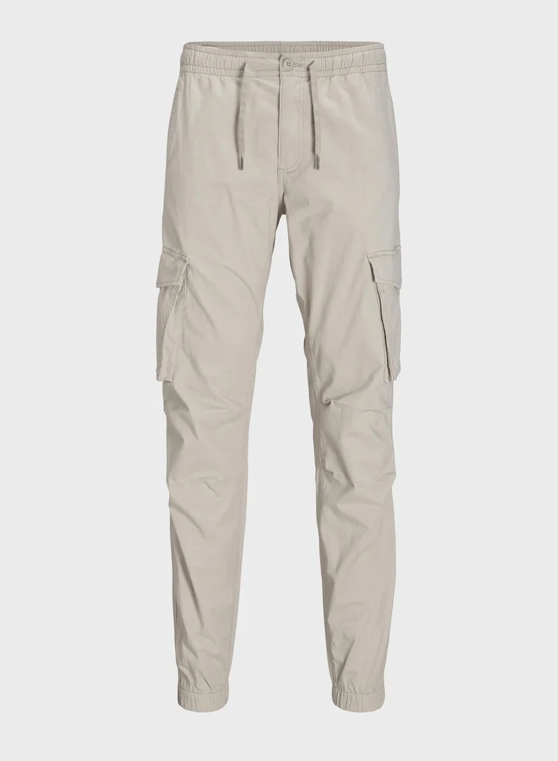 JACK & JONES Jpstkane Jjnoah Pocket Detail Drawstring Cargo Pants
