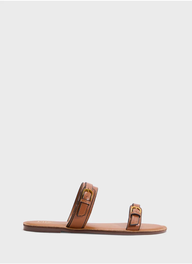 ايلا Double Strap Flat Sandal