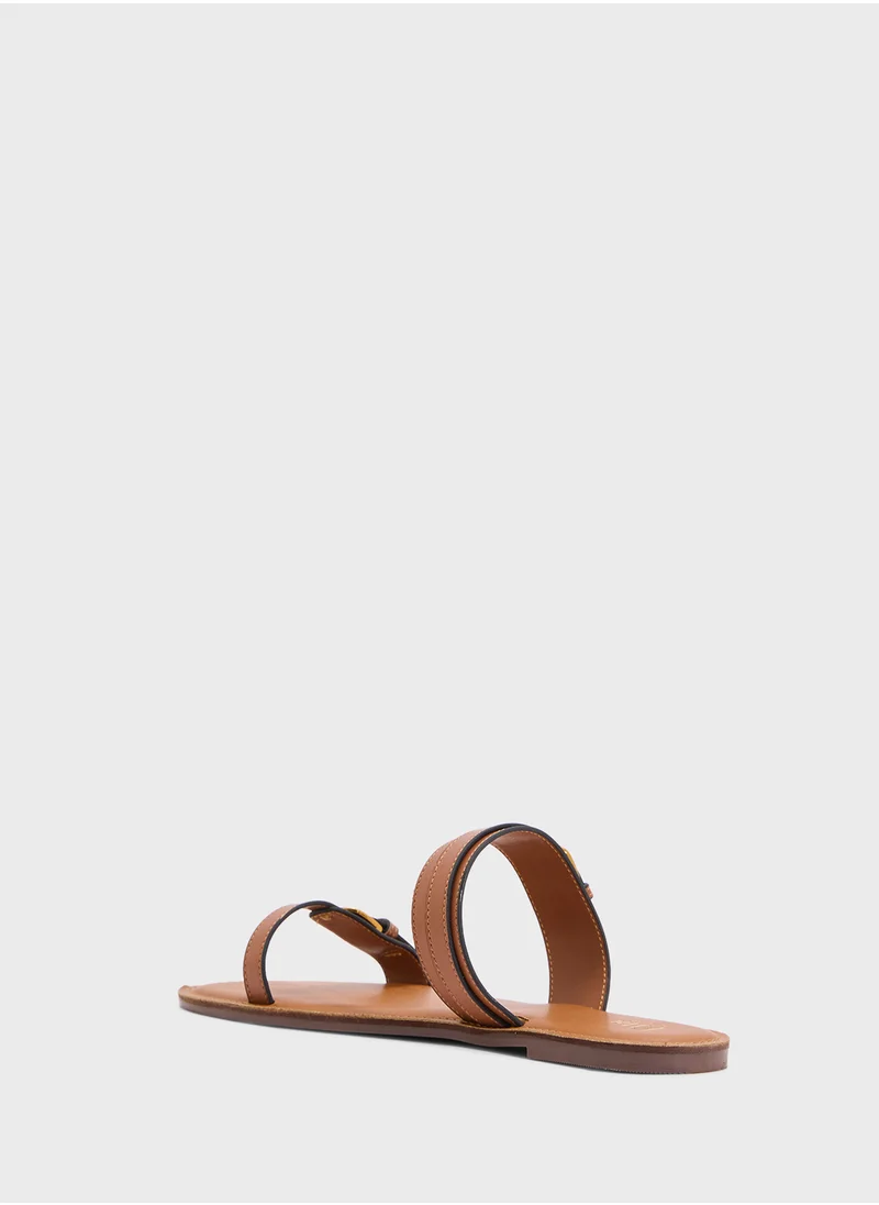 ايلا Double Strap Flat Sandal
