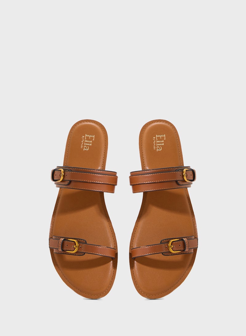 ELLA Double Strap Flat Sandal  - Image 4
