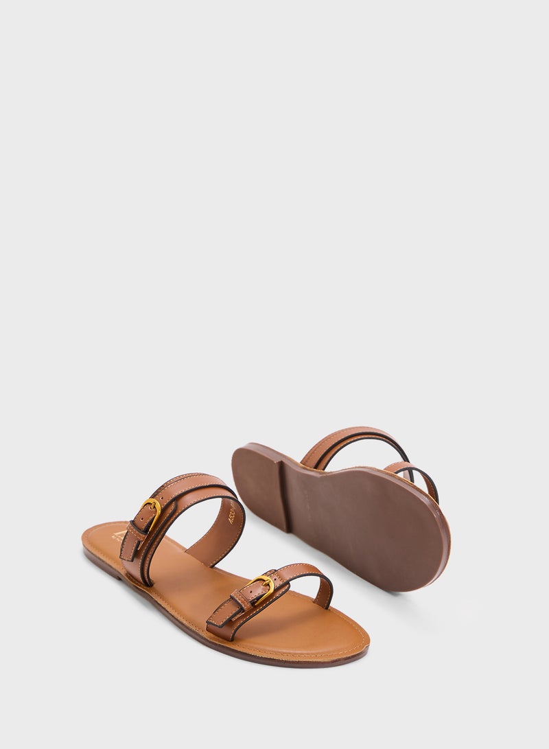 ELLA Double Strap Flat Sandal  - Image 3