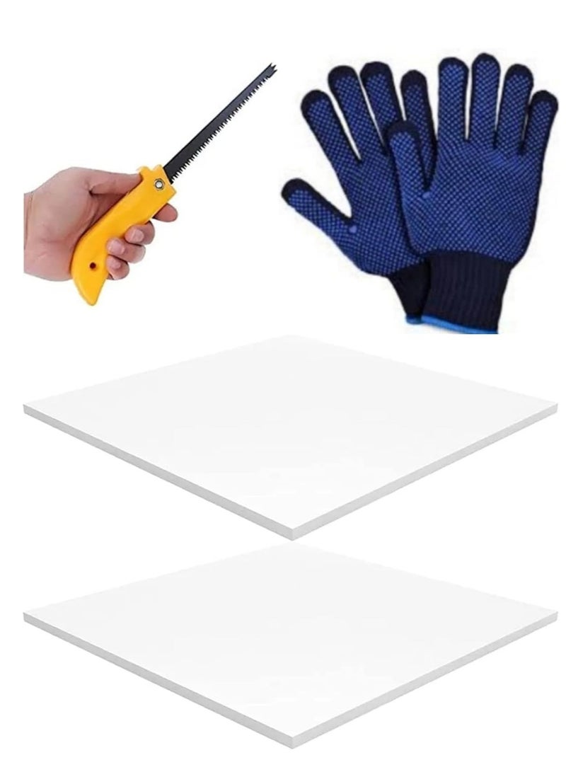 ABBASALI Gypsum Ceiling Tile 600x600x7mm With Gloves & Saw (8)  - Image 1