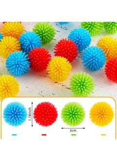 Civaner Mini Porcupine Balls Multicolor Hedge Balls For Teens Adults Spiky Colorful Balls Fidget Toys For Teens Birthday Party Favors (40 Pieces)  - Image 3