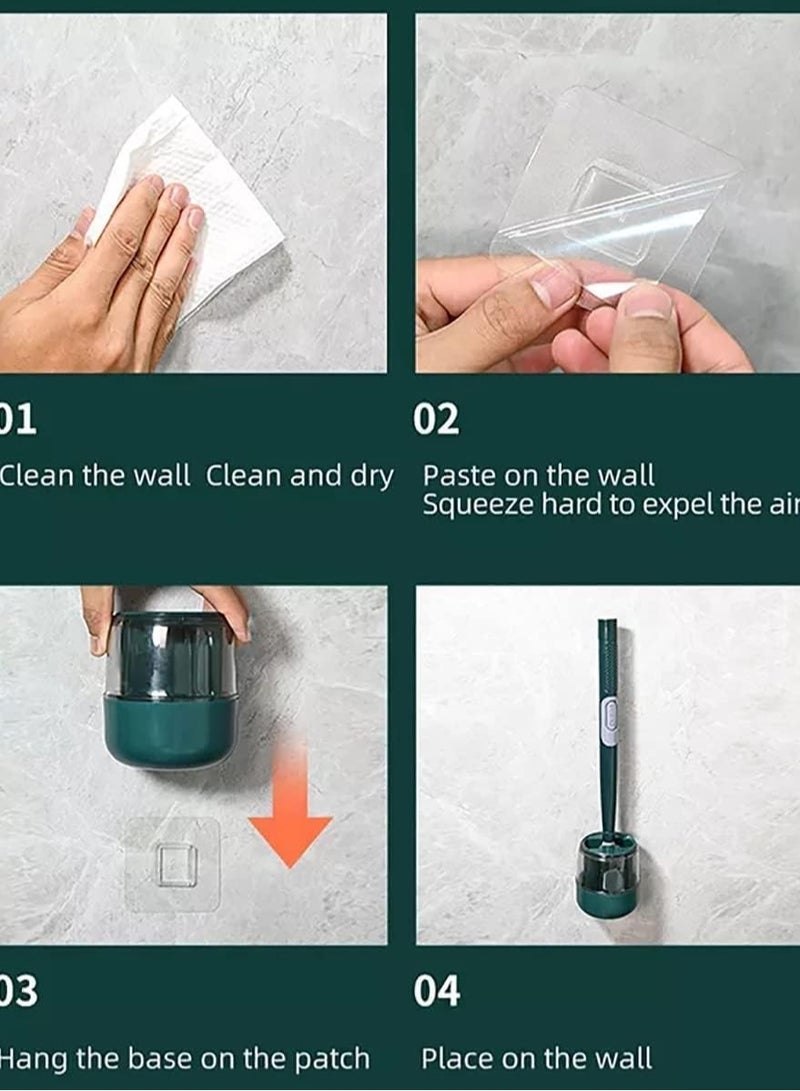 Reko Silicone Toilet Brush, With Soap Dispenser Storage And Holder Set - Image 2