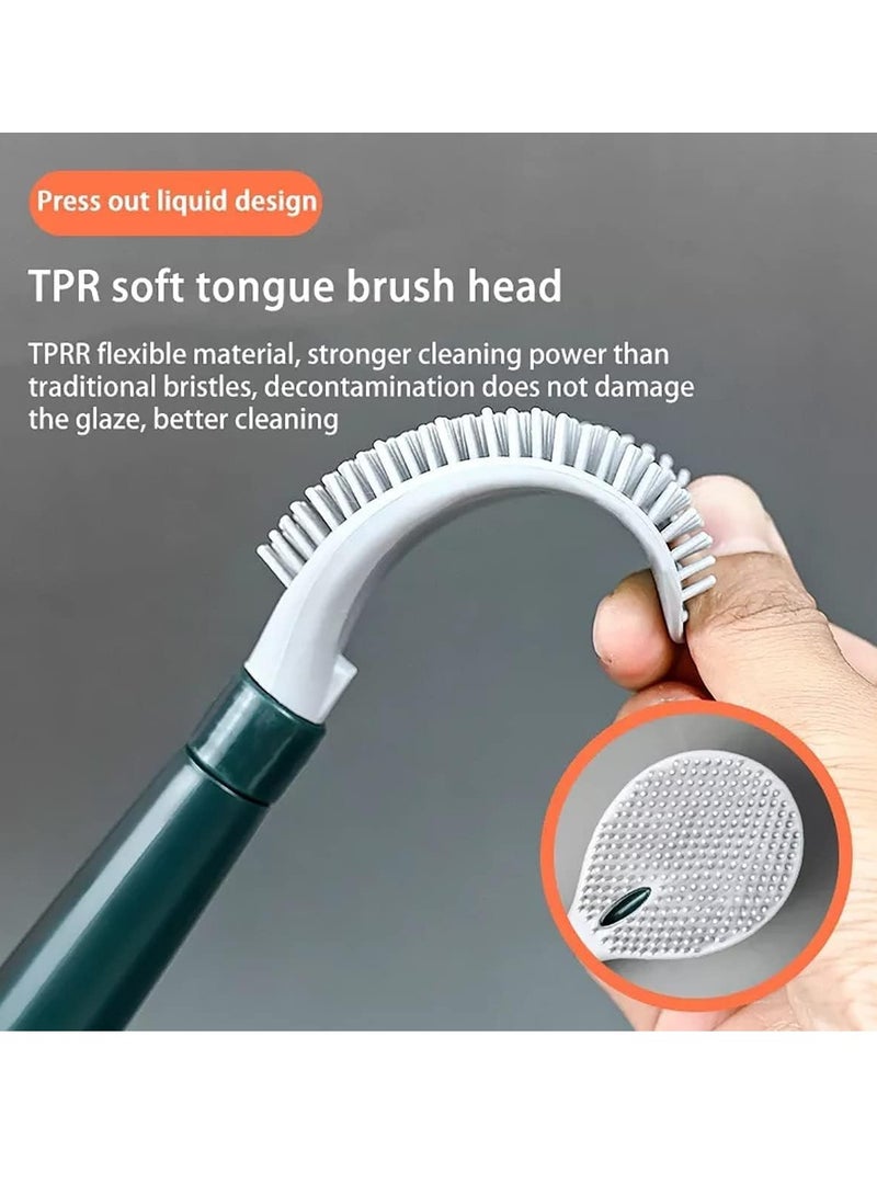 Reko Silicone Toilet Brush, With Soap Dispenser Storage And Holder Set - Image 5