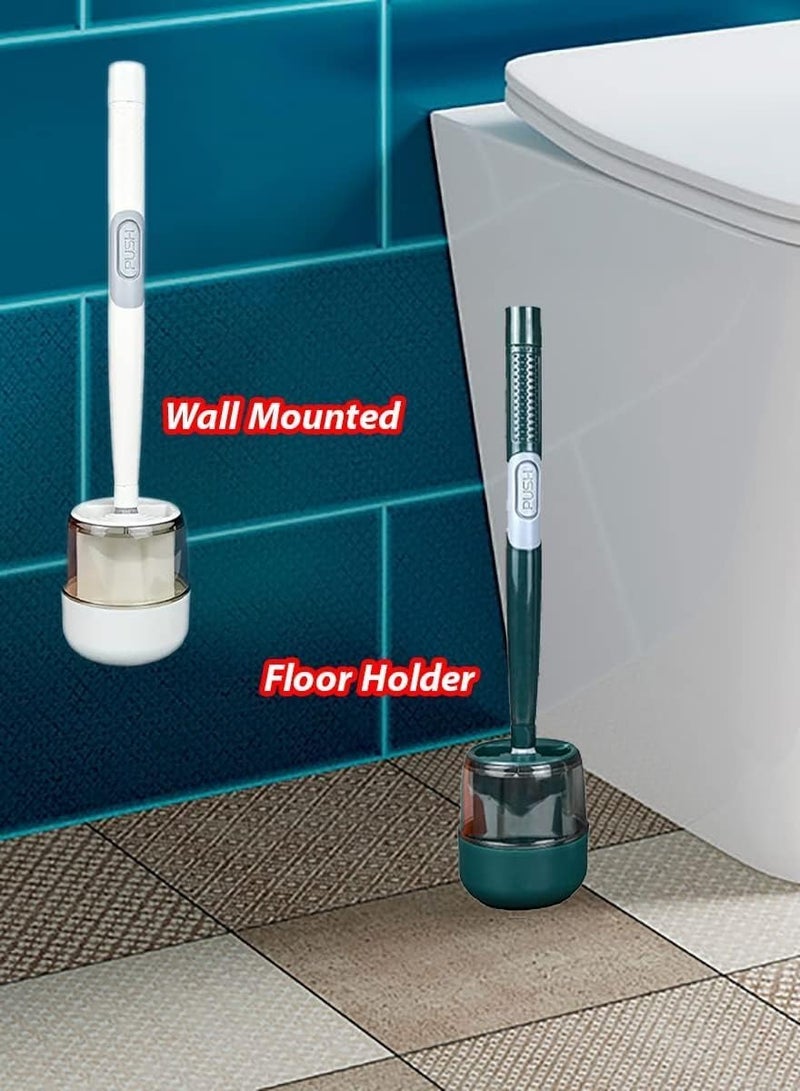 Reko Silicone Toilet Brush, With Soap Dispenser Storage And Holder Set - Image 3