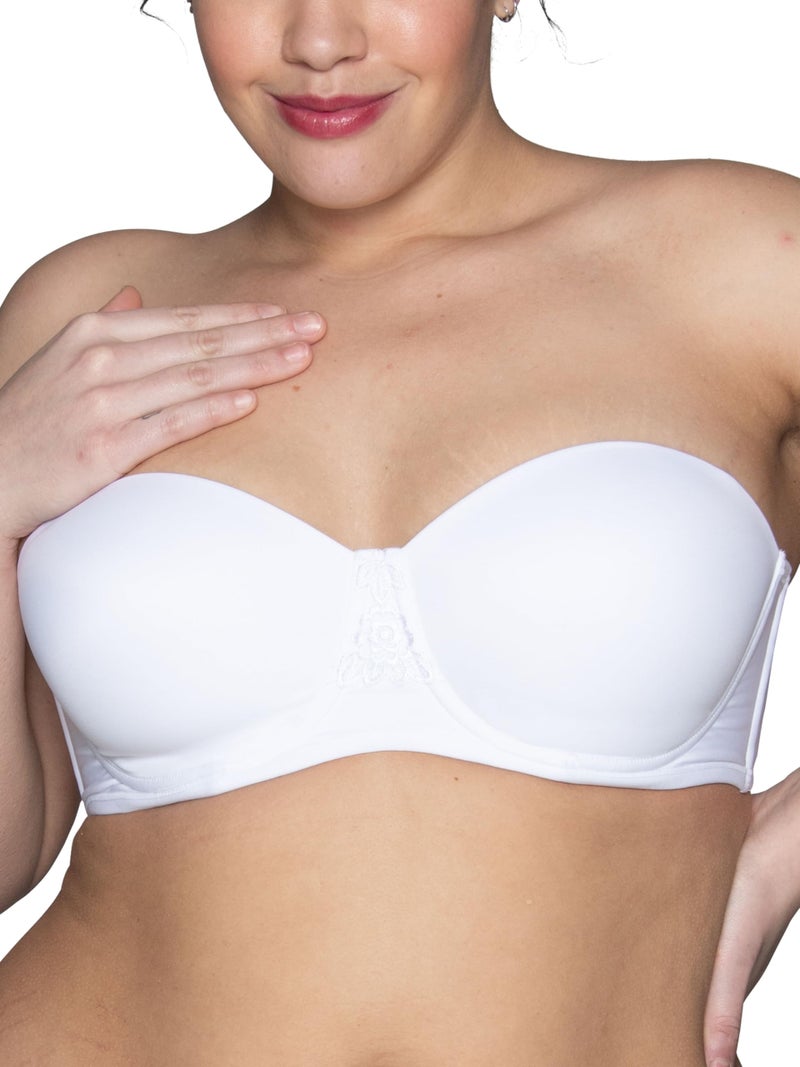 Vanity Fair womens Beauty Back Smoothing Strapless (34b - 44dd) Bra, Star White, 42D US - Image 1