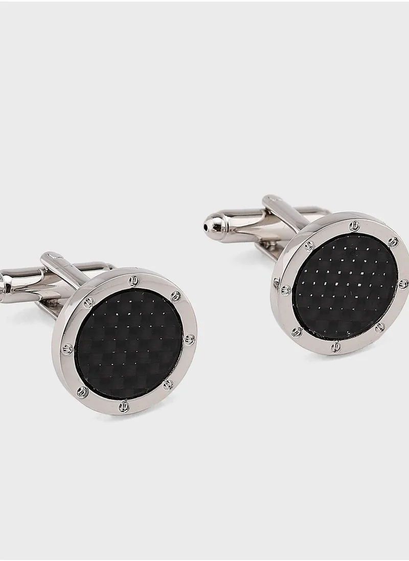 Robert Wood Cufflink & Tie Pin Set In Gift Box