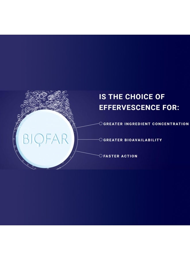 Biofar Vital Calcium Magnesium Effervescent Tablets, Citrus Flavor, Pack Of 20'S - Image 4