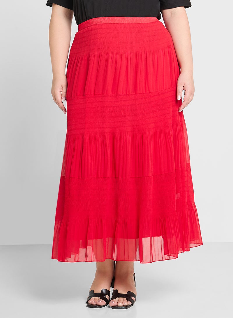 Ginger Plus Tiered Maxi Skirt  - Image 1