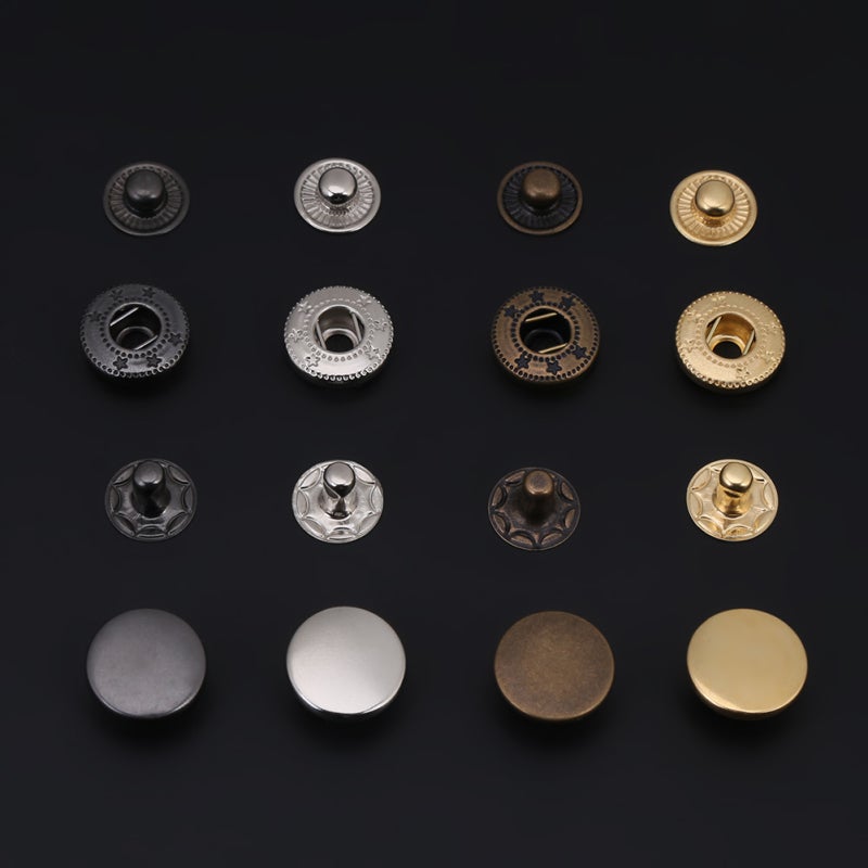 Press Stud Snap Button 12Mm Eco-friendly Brass Rust Resistant Thickened Fastener - High Hardness Comfort Grip Setting Tool for Home Clothing Use - Image 5