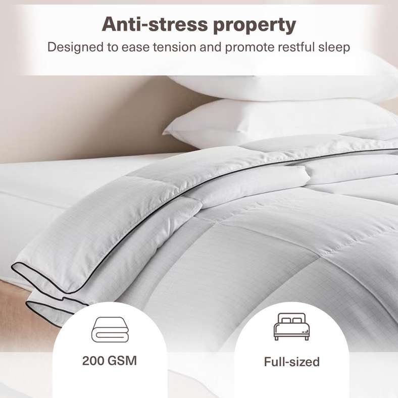 Pan Home لحاف ملو مريح مضاد للتوتر 160x200 سم - أبيض - Image 4