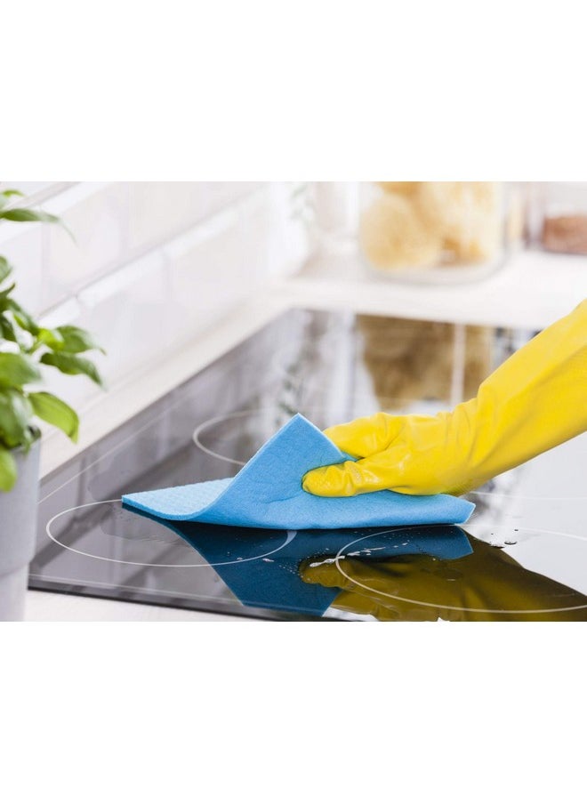 YORK Kharata Broom + Sponge Wipes 3 Pcs + Kitchen Scouring Sponge Premium 5 Pcs + Dust Pan + Steel Mesh Scrubber Mega 2 Pc + Microfiber Floor Cloth Power Collect  - Image 5