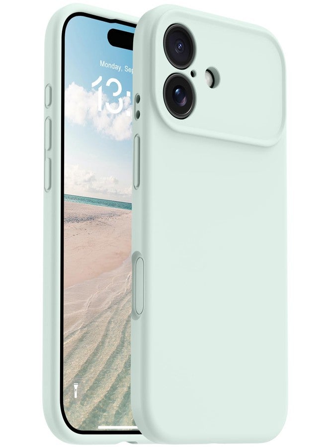 OTOFLY Magnetic for iPhone 17 Case,Compatible with Magsafe,Classic Liquid Silicone Mobile Phone Case,Integrated Camera Control Button,Anti-Scratch Microfiber Lining,Mint Green - Image 1