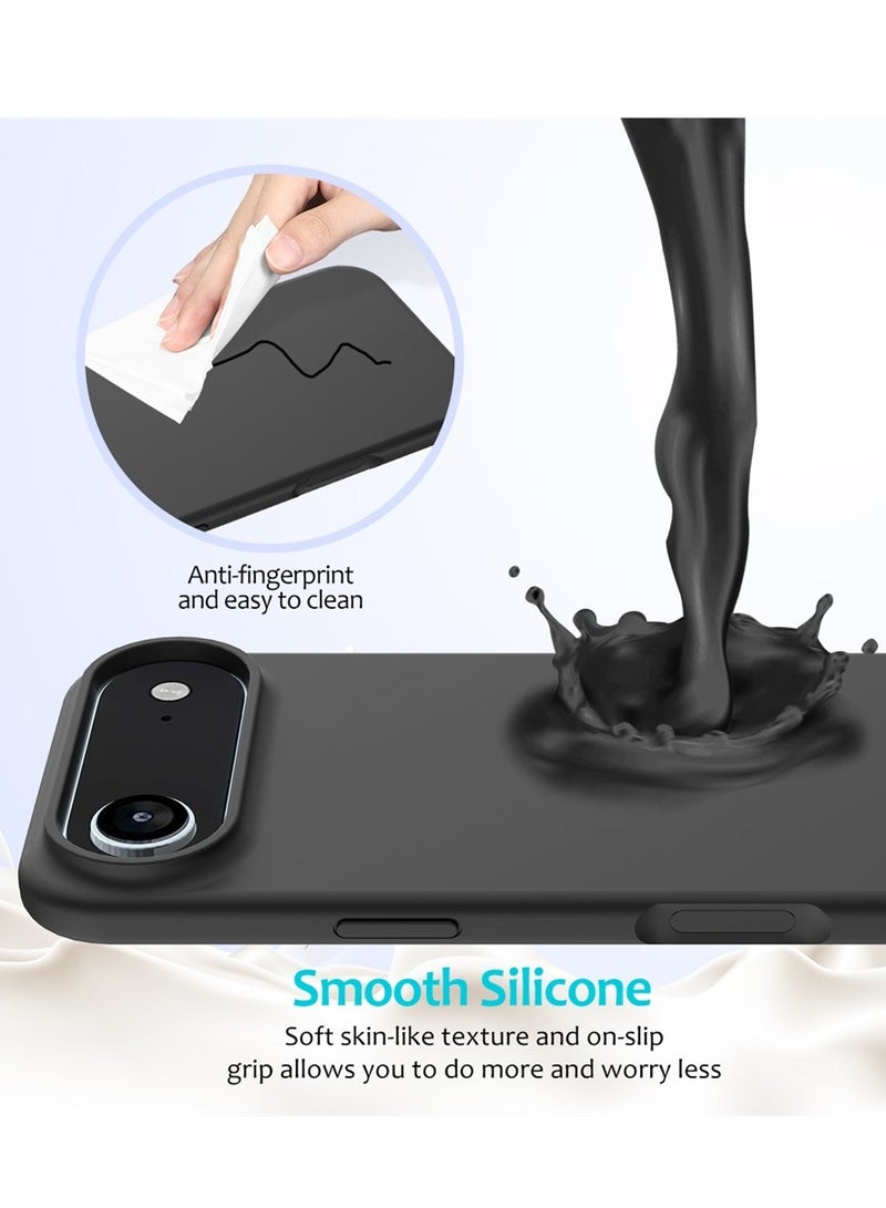 BORTONY iPhone 17 Air Cover Jelly Silicone Slim Cover for iPhone 17 Air with Inside Microfiber Lining Shockproof Protective Phone Case for iPhone 17 Air 6.6 inch - Image 4