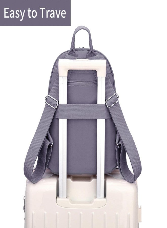 Tanweibago Mini Nylon Women Backpacks,11L Small Ladies backpacks Casual Lightweight Women Shopping Travel Daypack for Girls (Grey) - Image 5