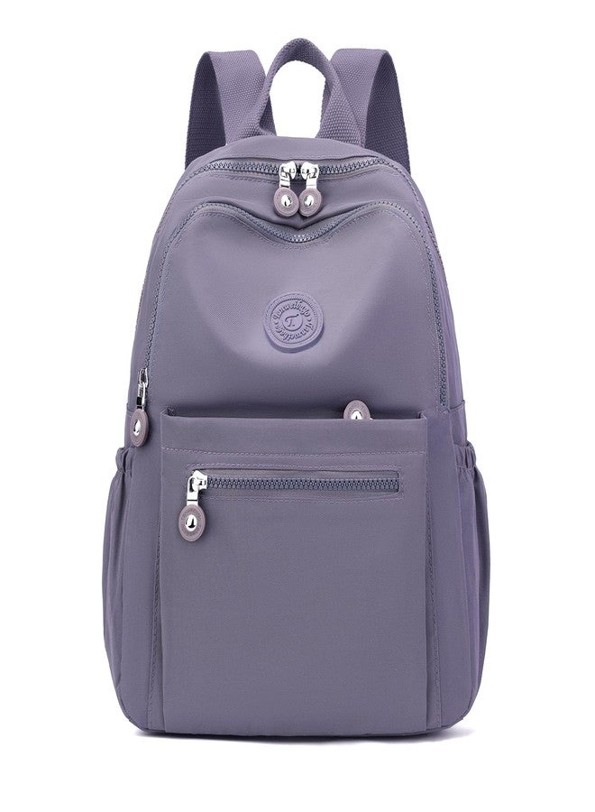 Tanweibago Mini Nylon Women Backpacks,11L Small Ladies backpacks Casual Lightweight Women Shopping Travel Daypack for Girls (Grey) - Image 1