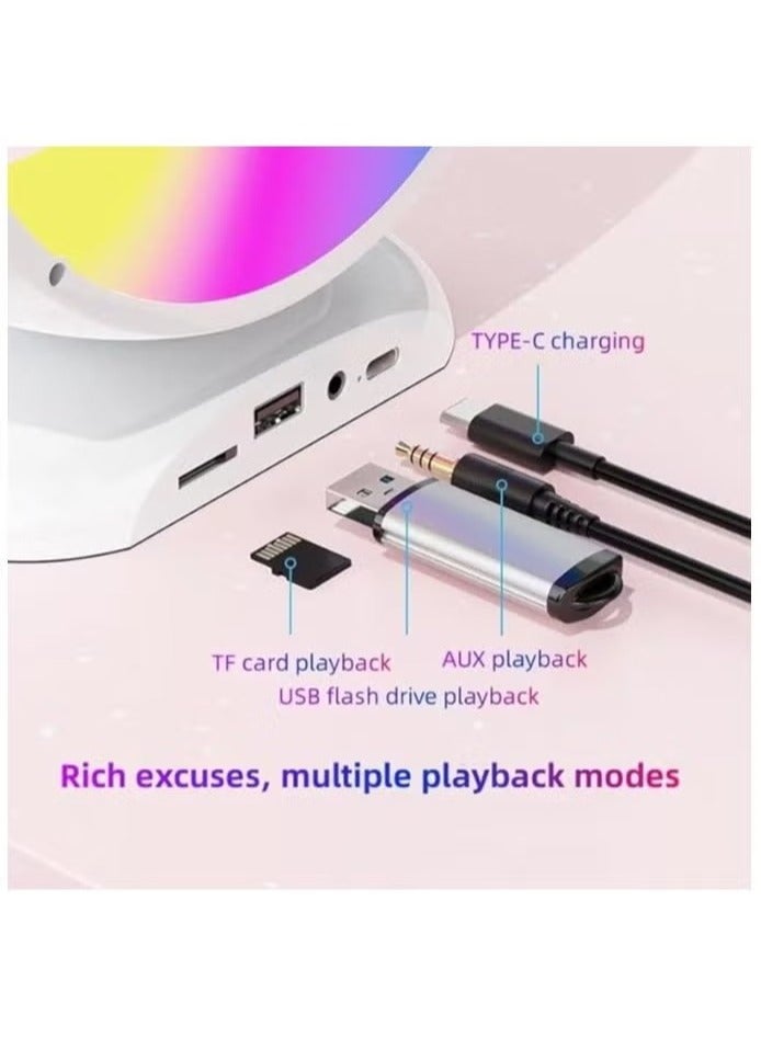 Portable Mini Karaoke Machine with Bluetooth Speaker and Two Wireless Microphones – Fun Singing System for Kids and Adults, Rechargeable, Compact Design, Ideal for Parties, Home, and Travel - Image 2