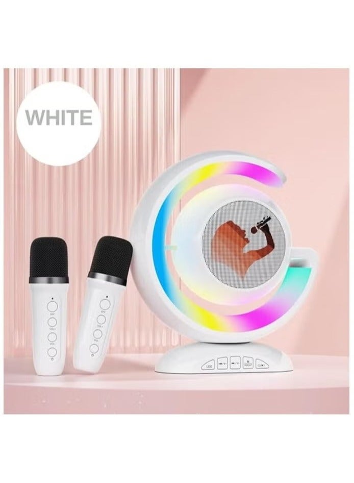 Portable Mini Karaoke Machine with Bluetooth Speaker and Two Wireless Microphones – Fun Singing System for Kids and Adults, Rechargeable, Compact Design, Ideal for Parties, Home, and Travel - Image 1