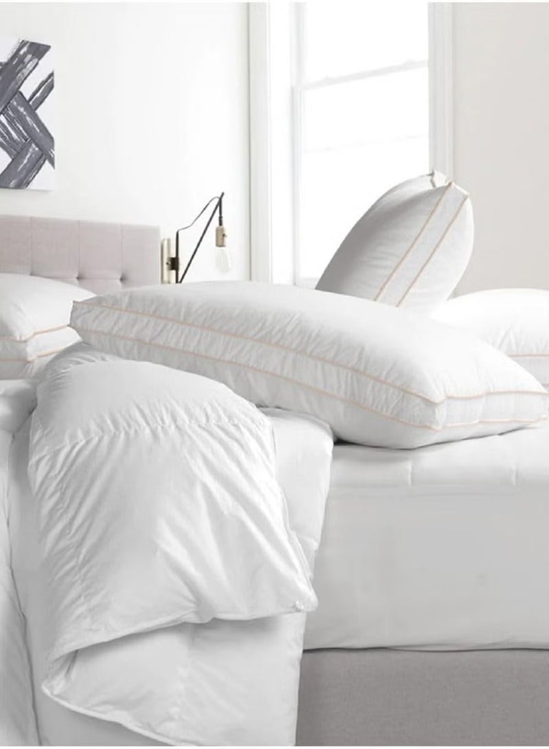 Asraar Packeg Dream 3-Piece Set | Includes 1 Mattress Topper 20 cm - 2 Prime Pillows 75 x 50cm – Luxurious Bedding Set for Ultimate Comfort – Perfect for Revitalizing Sleep – Soft Pillows with a Plush Mattress Topper – Ideal for All-Season Bedding  - Image 4