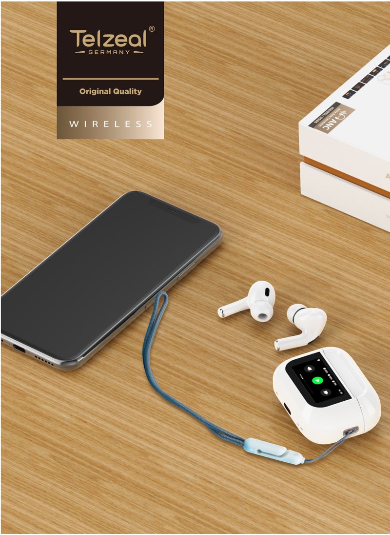 Telzeal - Telzeal Germany DS 86 Bluetooth Wireless Earphone with Touch Display for Android IOS Mobiles and tablets - Image 1