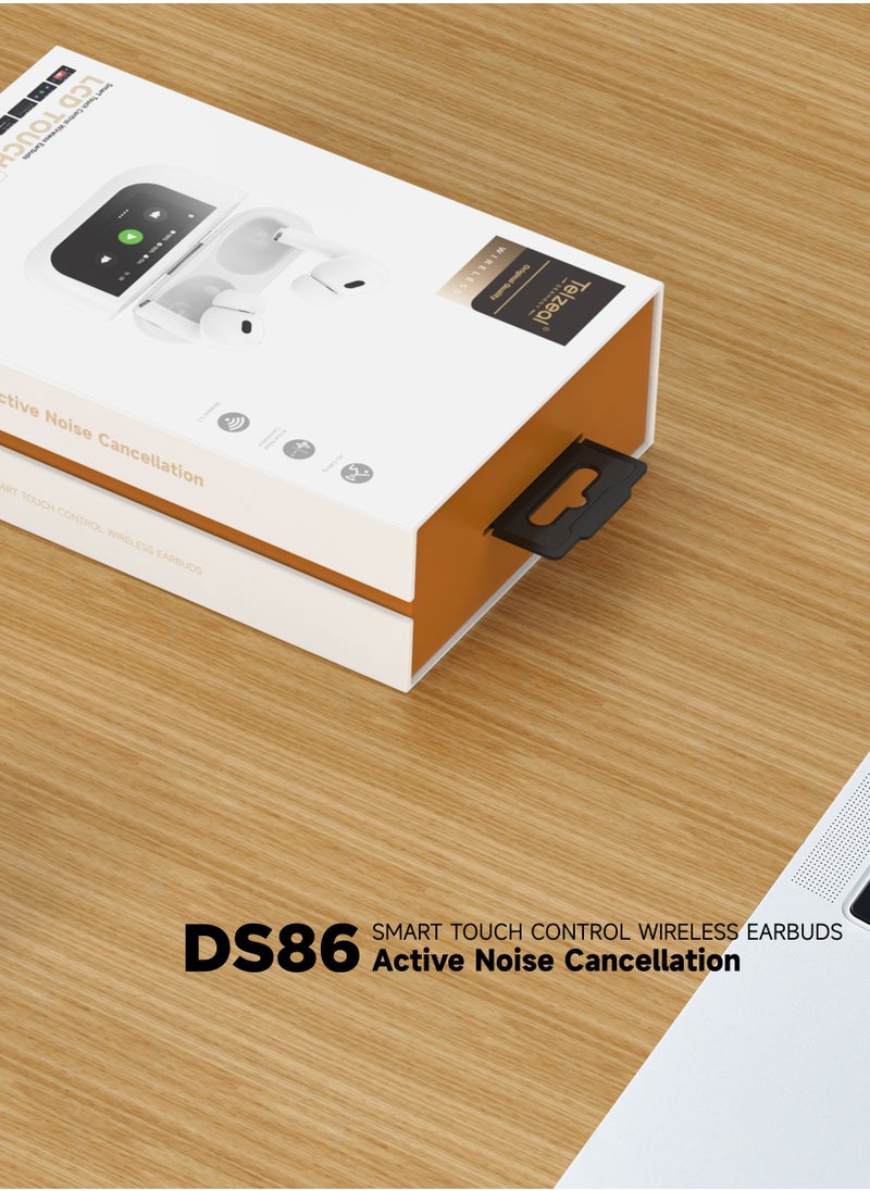 Telzeal - Telzeal Germany DS 86 Bluetooth Wireless Earphone with Touch Display for Android IOS Mobiles and tablets - Image 1