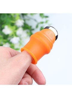 Generic Silicone Thumb Knife Plant Harvester Finger Knife Picking Knife Gardening Tools Vegetable Gardening Tools Good Help in Kitchen (6pcs: 1 x Thumb Cap with Cutter + 5 x Finger Cap)  - Image 5