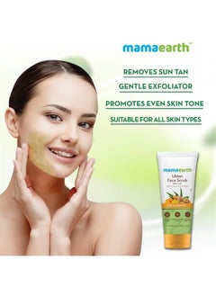Mamaearth Ubtan Scrub For Face with Turmeric & Walnut for Tan Removal - 100g