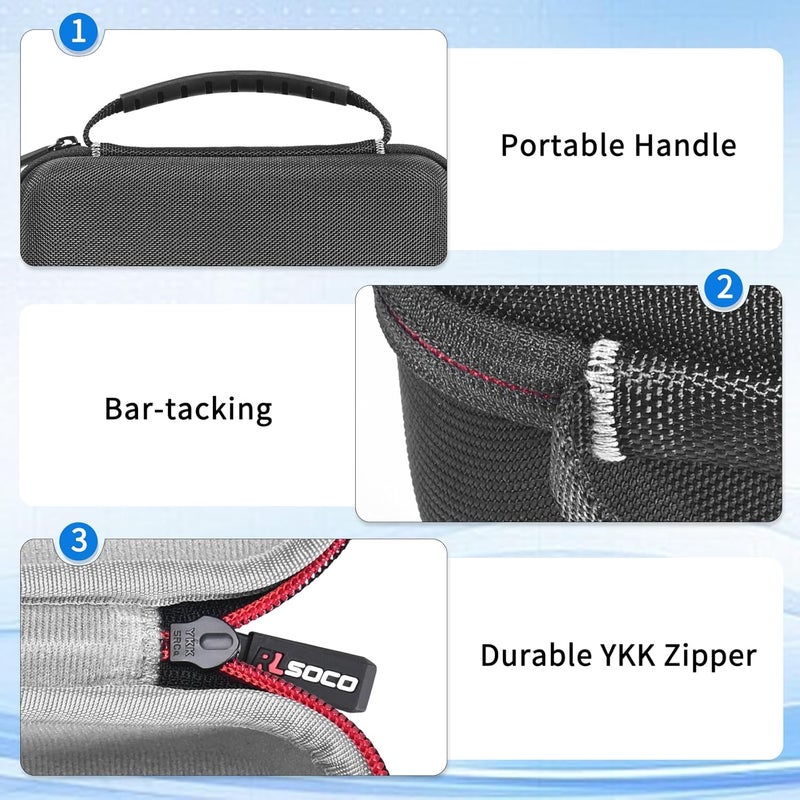 RLSOCO Hard Case for OMRON BronzeSilverIron5 Series Upper Arm Blood Pressure Monitor  Fits for OMRON BP5150BP5255BP5100BP5250BP5000BP7250BP742N Case Only - Image 3