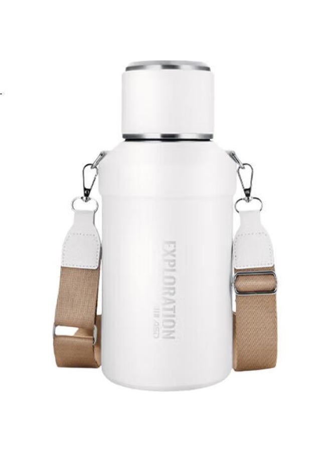 Asd Insulated Bottle, 316 Stainless Steel, 1.5L Thermos, Car Cup, Outdoor Travel Bottle, Hot Water Bottle, White - Image 2