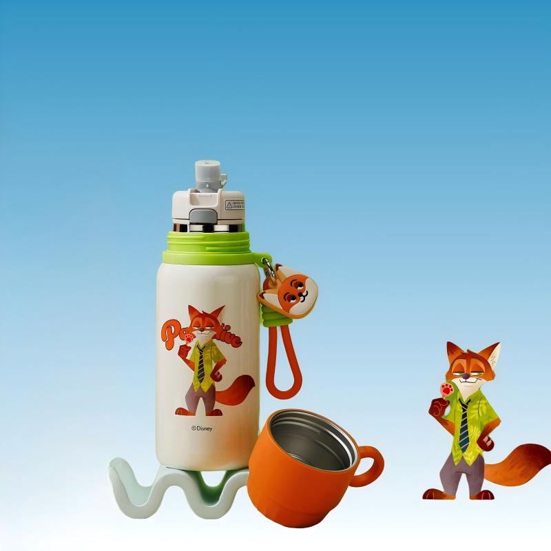 D-1336 Vacuum Student Mug, Nick Pattern, Tea & Water Separation, 6-Layer Insulation, 304 Body with 316 Liner Bottom - Image 4