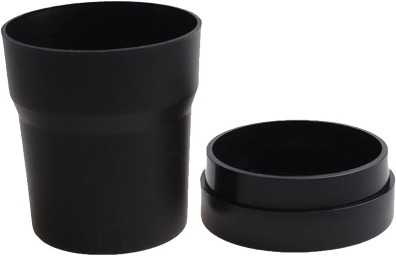 HAKIDZEL Car Cup Holder Insert Coin and Cash Organizer Tray - Black Plastic Storage Box for Coins, Cards, and Phone - Image 1