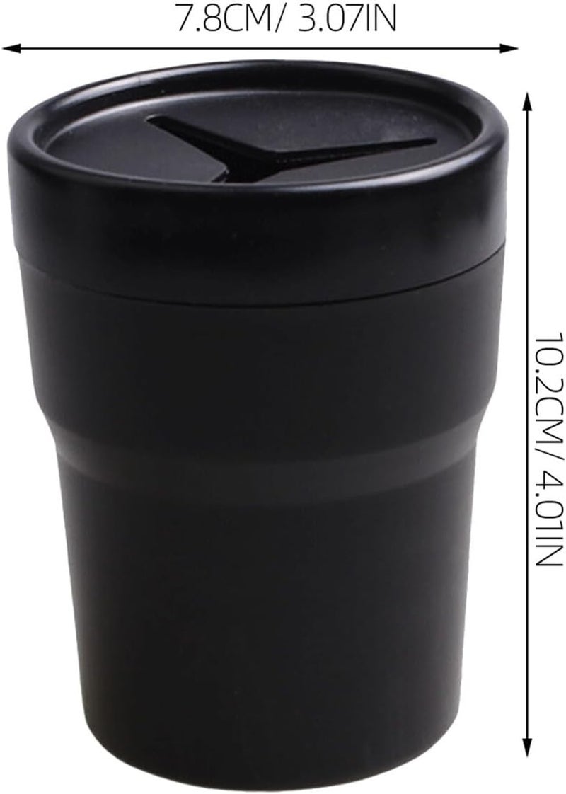 HAKIDZEL Car Cup Holder Insert Coin and Cash Organizer Tray - Black Plastic Storage Box for Coins, Cards, and Phone - Image 2