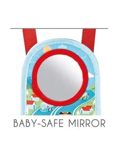 Generic TOYS-EGYPT Baby Car Seat Toys with Mirror Steering Wheel with Lights, Music and Driving Sounds, Interactive Driving Toy for Toddlers Develops Fine Motor Skills and Imagination  - Image 2