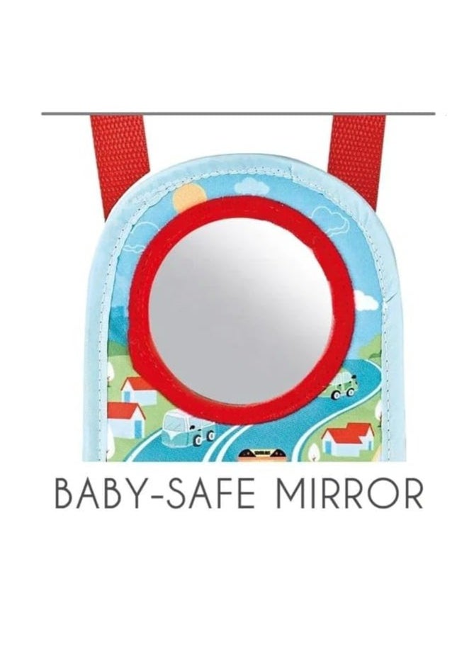 Generic TOYS-EGYPT Baby Car Seat Toys with Mirror Steering Wheel with Lights, Music and Driving Sounds, Interactive Driving Toy for Toddlers Develops Fine Motor Skills and Imagination  - Image 2