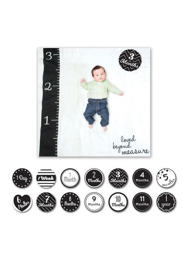 lulujo Baby Baby'S First Year Milestone Blanket And Cards Set Loved Beyond Measure  - Image 3