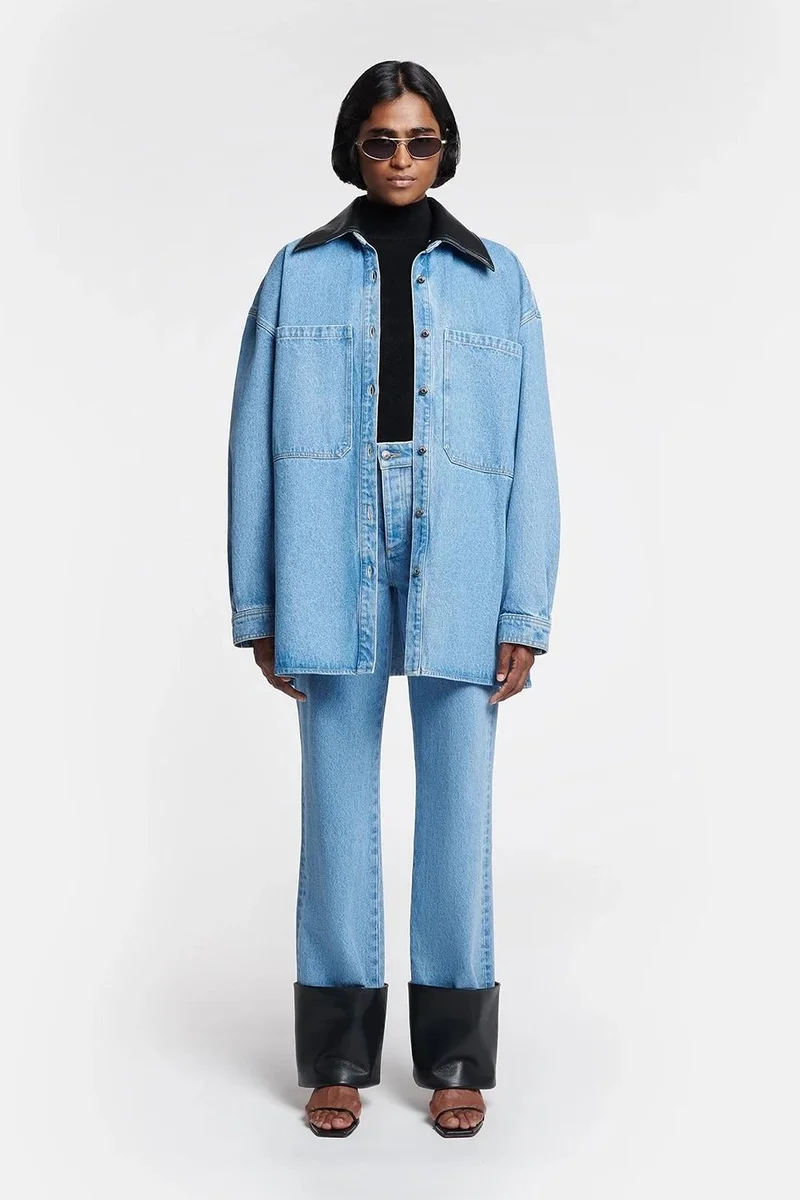 Nanushka BEAUX DENIM OVERSHIRT