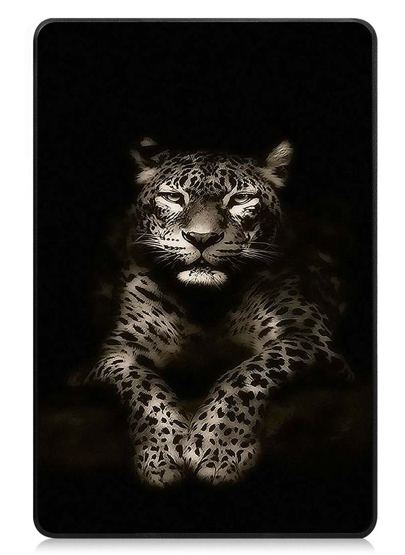 Protective Flip Case For Apple iPad Pro 11 (2024) With Trifold Stand Auto Wake Sleep Shockproof Cover leopard copy
