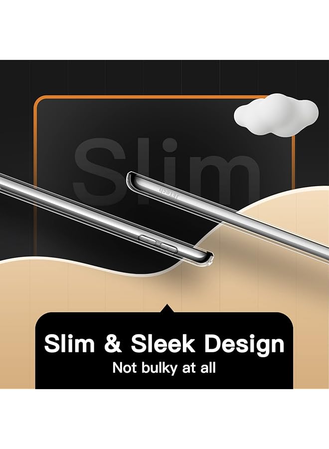 جي تيك حافظة لجهاز ايباد 9.7 انش الجيل السادس والخامس 2018 2017، غطاء شفاف رفيع مقاوم للصدمات من مادة TPU الناعمة - Image 4