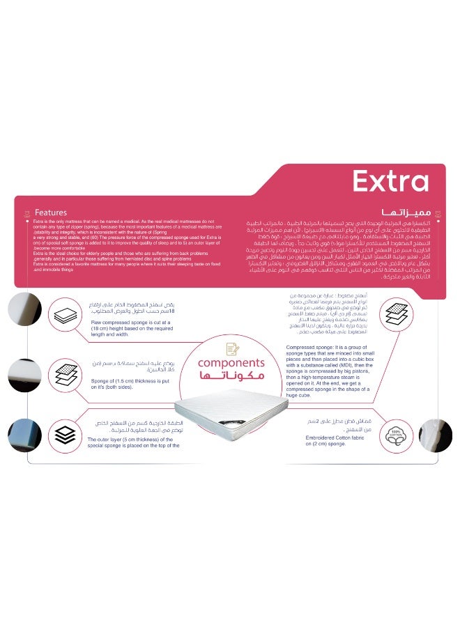 Baity Extra bed mattress, size (200*120) cm - Image 2