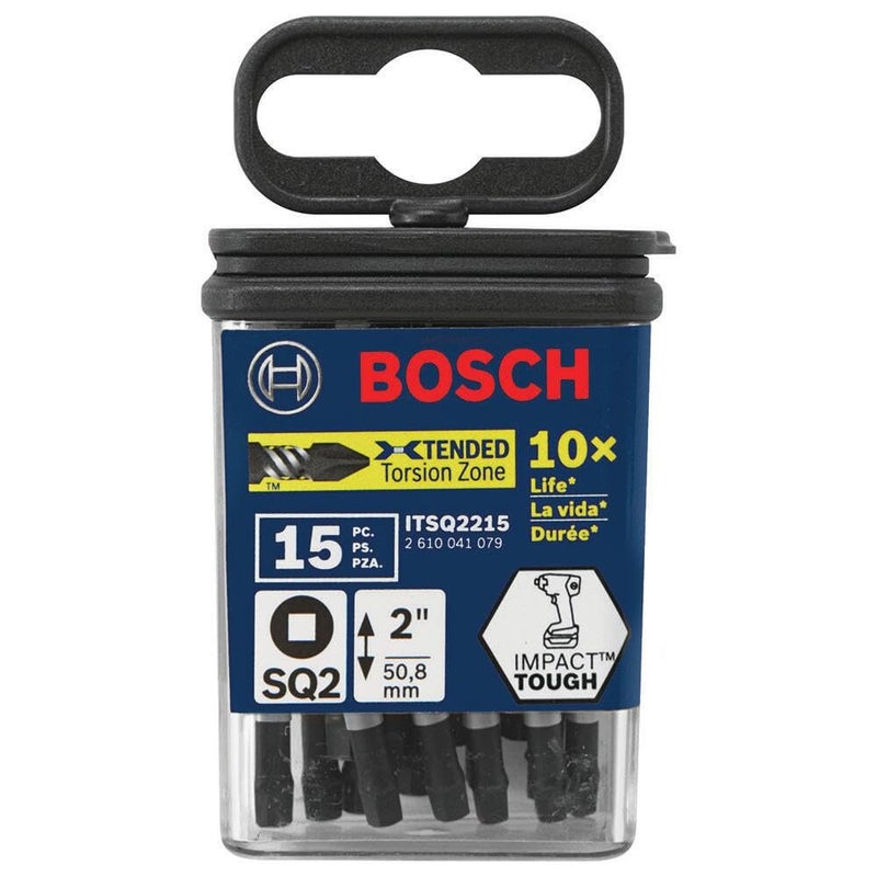 BOSCH ITSQ2205 . Square #2 Impact Tough Screwdriving Power Bits - Image 2