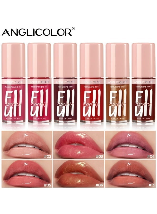 Anglicolor Women's Glossy Lip Gloss, Moisturizing and Hydrating Lipstick, Non-Greasy, Long-Lasting Makeup (#03 APHRODITE) - Image 3